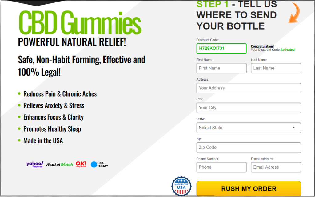 Earthmed CBD Gummies Order